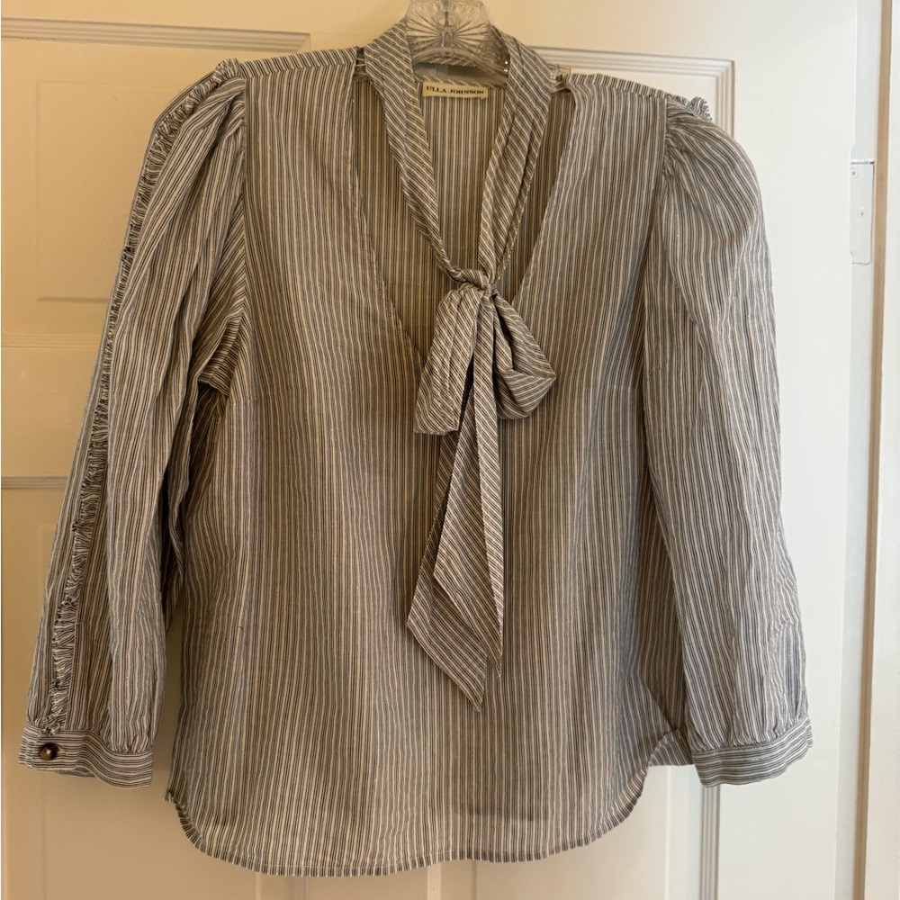 Ulla Johnson Julie Pinstripe Blouse